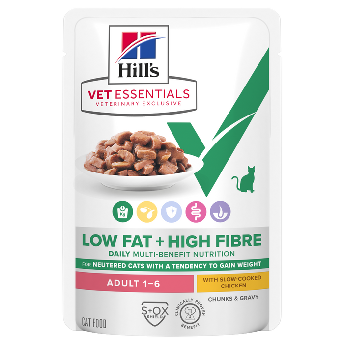 Hill's Vet Essentials Multi-Benefit + Low Fat + High Fibre Adult with Chicken kissalle 12 x 85 g
