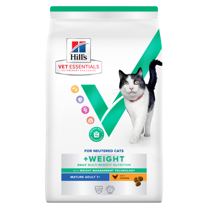 Hill's Vet Essentials Multi-Benefit + Weight Mature Adult 7+ with Chicken kissalle 1,5 kg
