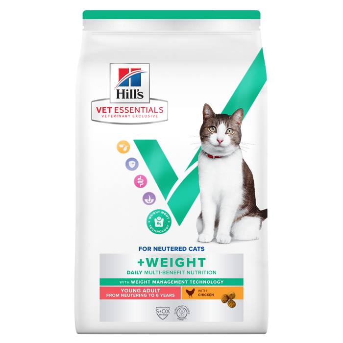 Hill's Vet Essentials Multi-Benefit + Weight Young Adult with Chicken kissalle 8 kg