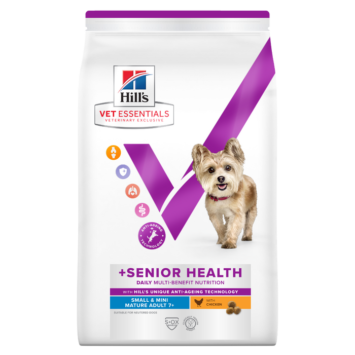 Hill's Vet Essentials Multi-Benefit + Senior Health Small & Mini Mature Adult 7+ with Chicken koiralle 2 kg