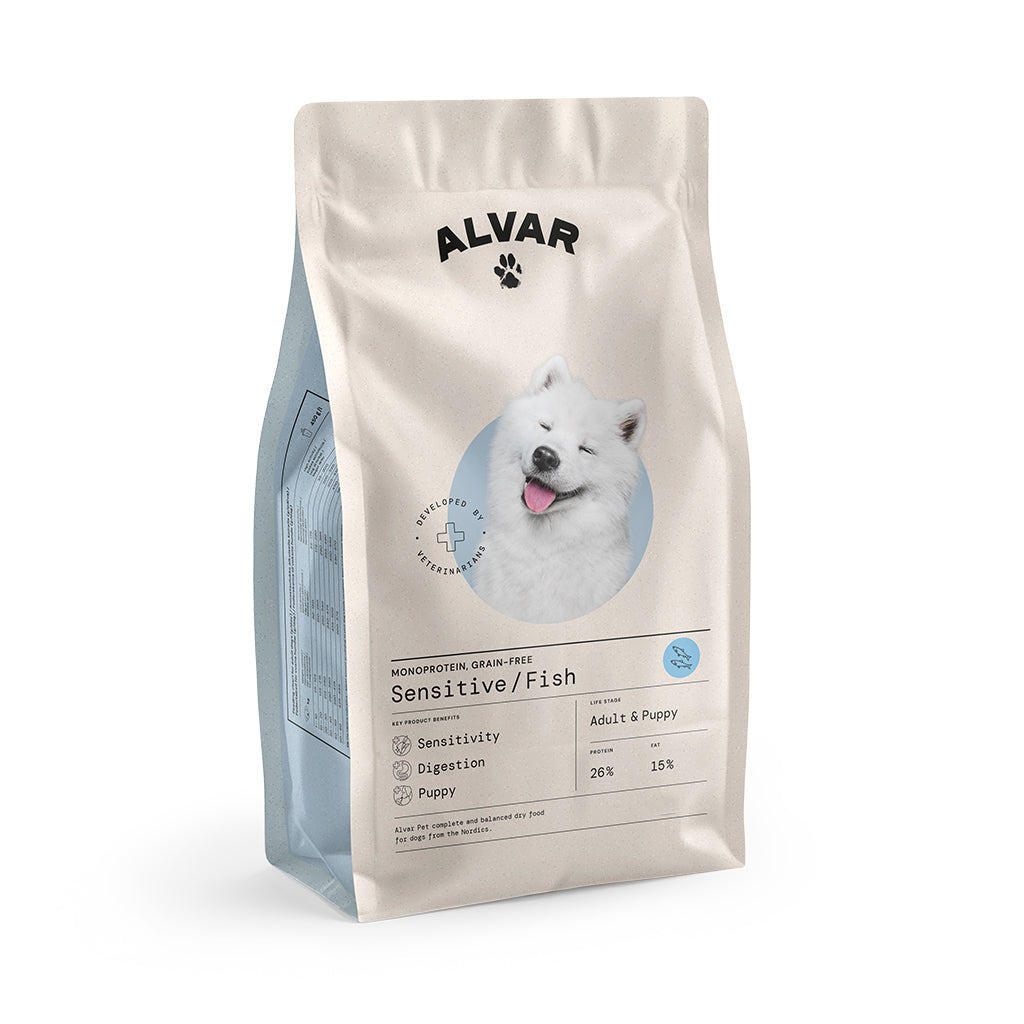 Alvar Pet Sensitive/Fish koiran kuivaruoka 7 kg
