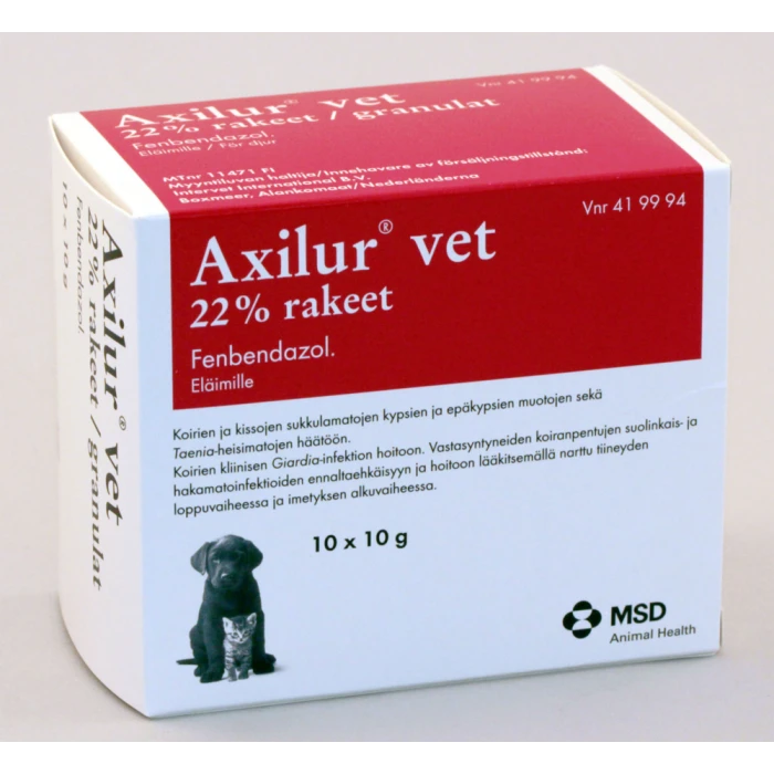 Axilur 22 % 10x10 g vet rakeet