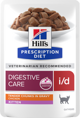 Hill's Prescription Diet i/d Digestive Care Wet with Chicken -ruoka kissanpennulle, annospussi