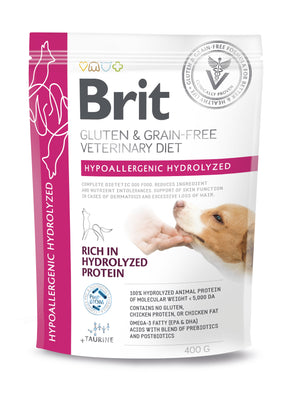 Brit GF Vet Diet Dog Hypoallergenic Hydrolyzed koiralle
