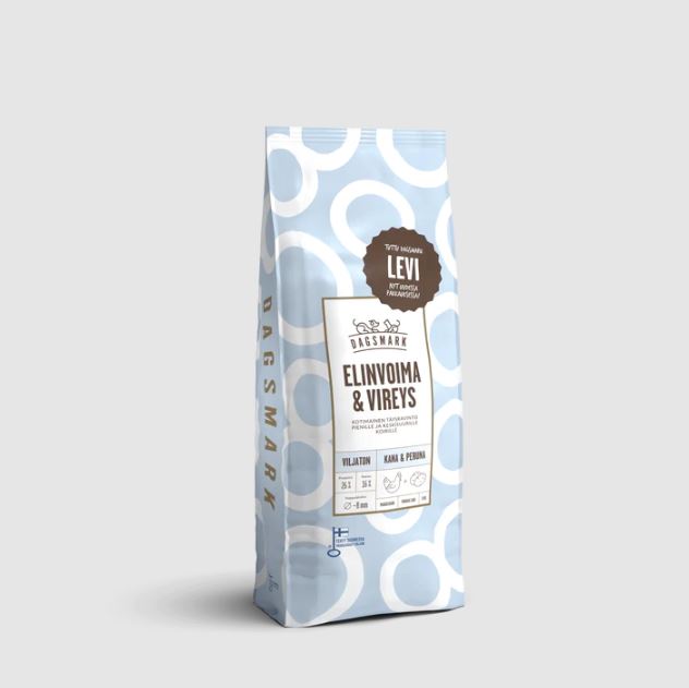 Dagsmark Elinvoima & Vireys viljaton kana-peruna koiralle 2 kg