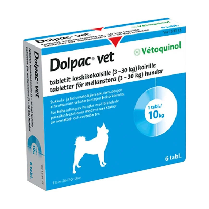 Dolpac Vet 6 fol tabletti keskikokoisille koirille