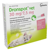 Dronspot vet 30 mg / 7.5 mg 2 x 0.35 ml paikallisvaleluliuos 0,5-2,5 kg kissoille