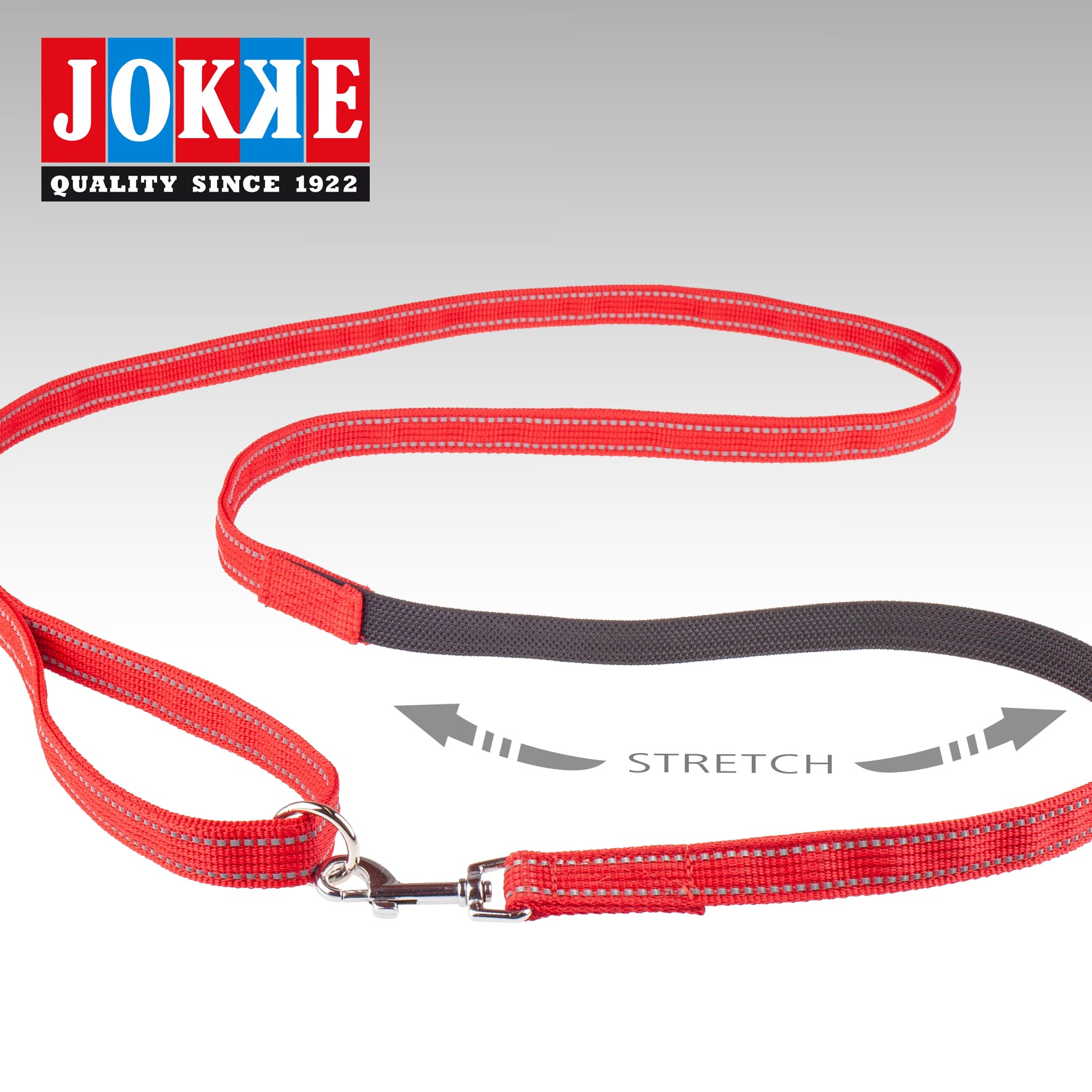Jokke Expa - Joustotalutin Punainen 220 cm x 20 mm
