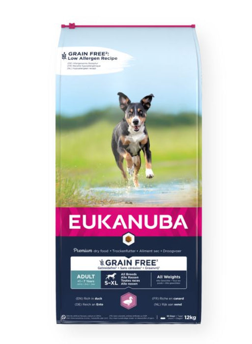 Eukanuba Grain Free Adult All Breed Duck 12 kg
