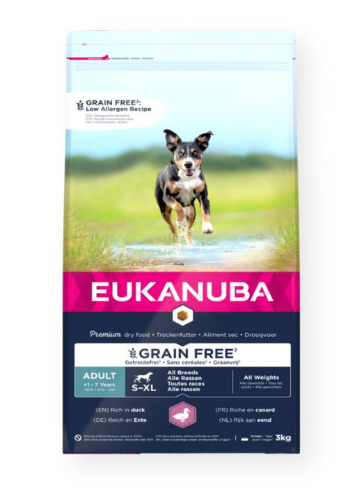 Eukanuba Grain Free Adult All Breed Duck 3 kg