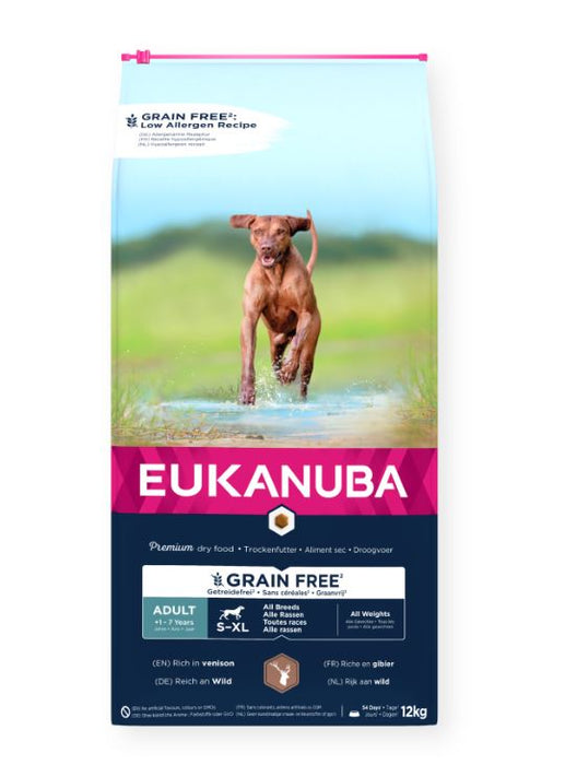 Eukanuba Grain Free Adult All Breed Venison 12 kg