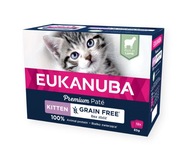 Eukanuba Cat GF Kitten Lamb Patee 12 x 85 g
