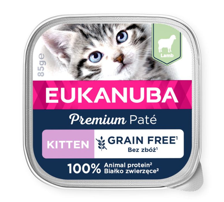 Eukanuba Cat GF Kitten Lamb Patee 85 g MAISTELUPAKKAUS