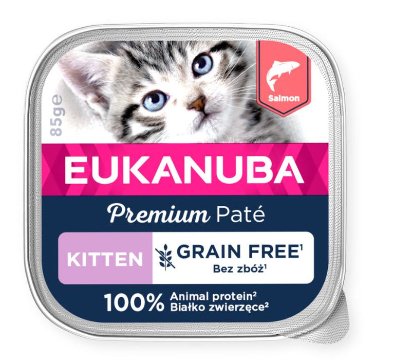 Eukanuba Cat GF Kitten Salmon Patee 85 g MAISTELUPAKKAUS