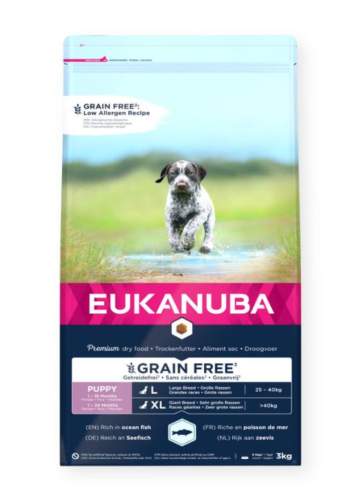 Eukanuba Grain Free Puppy & Junior Large Ocean Fish 3 kg