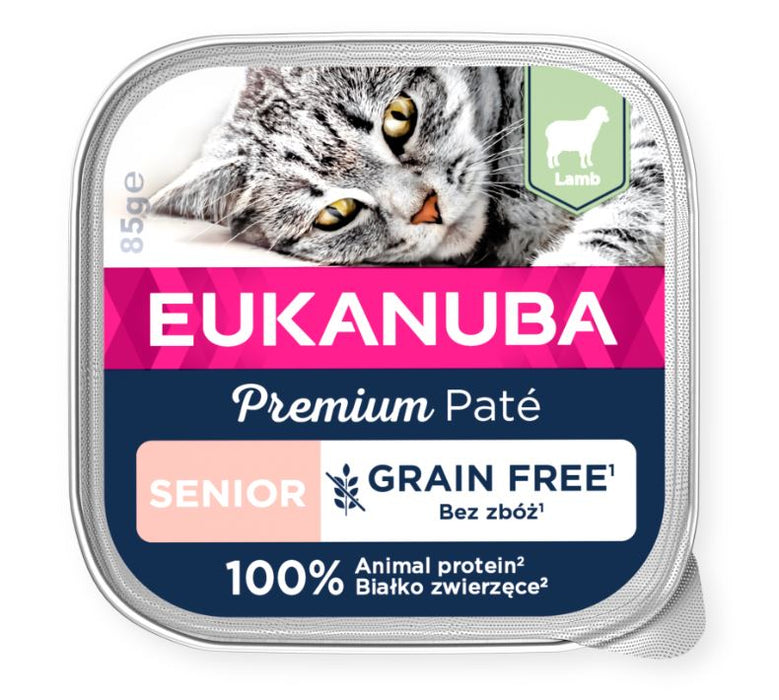 Eukanuba Cat GF Senior Lamb Patee 85 g MAISTELUPAKKAUS