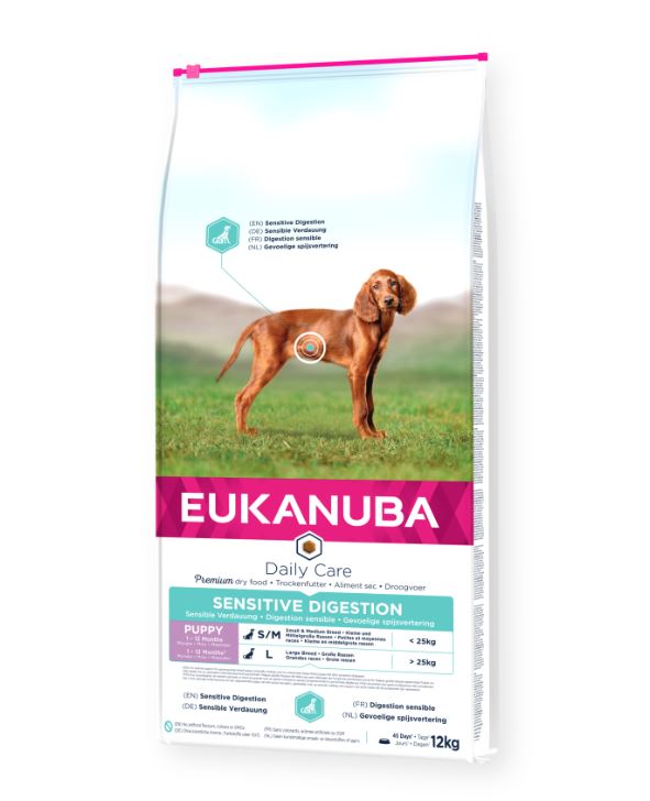Eukanuba Canine Daily Care Puppy Sensitive Digestion 12 kg