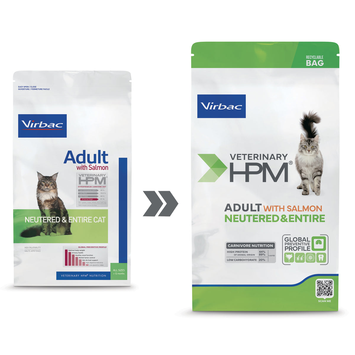 Virbac Adult with Salmon Neutered & Entire Cat kissalle 3 kg