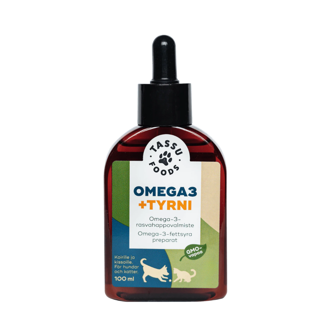 Tassu foods Omega-3 + Tyrni koiralle ja kissalle 100ml