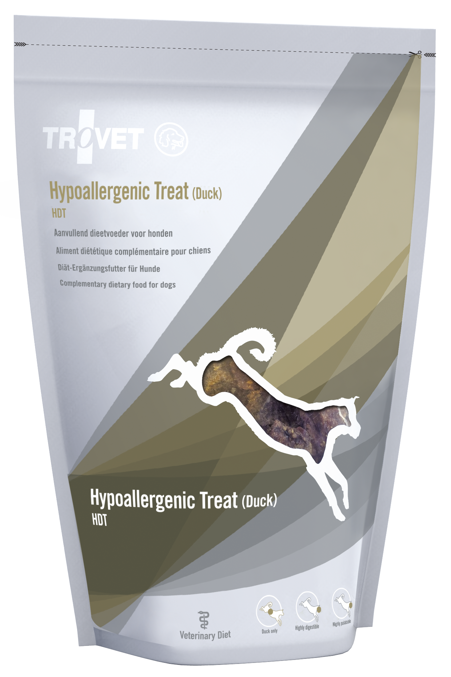 Trovet HDT Hypoallergenic Treat Ankka koiralle 250 g