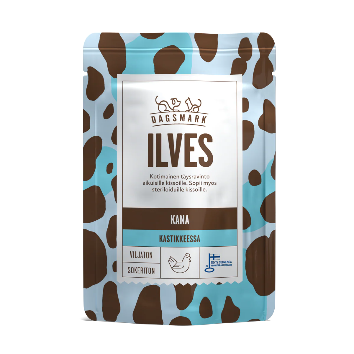 Dagsmark Ilves kanaa kastikkeessa kissalle 22 x 80 g SÄÄSTÖPAKKAUS