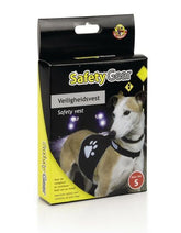 Heijastava liivi tassukuviolla musta S