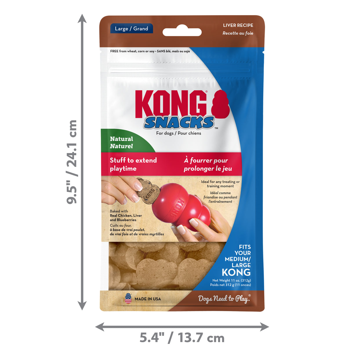 Kong StuffN Snacks maksa L 312 g