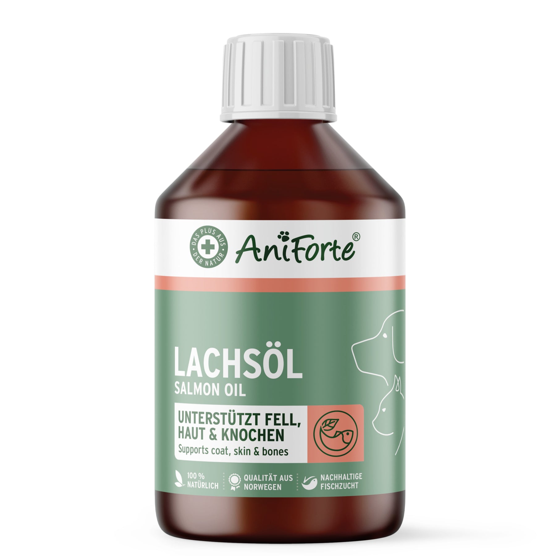 Aniforte Lohiöljy lisäravinne koiralle, kissalle ja hevoselle 250 ml