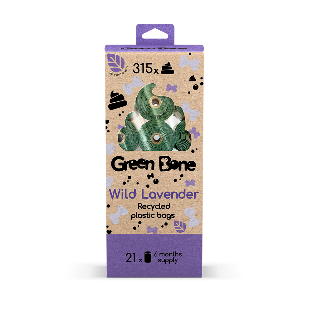Green Bone Lavender kakkapussi 21 x 15 kpl SÄÄSTÖPAKKAUS