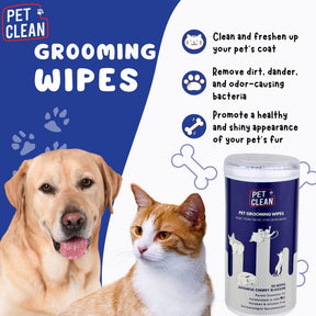 Pet Clean yleispuhdistuspyyhe koirille ja kissoille 50 kpl
