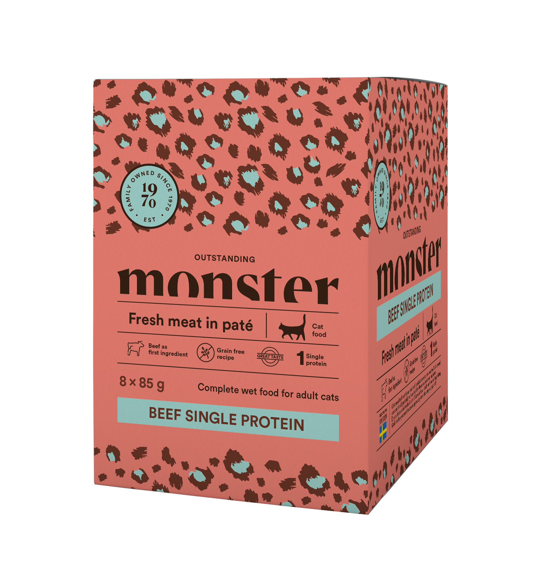 Monster Cat Pouches Adult Beef kissalle 8 x 85 g