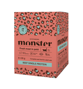 Monster Cat Pouches Adult Beef kissalle 8 x 85 g