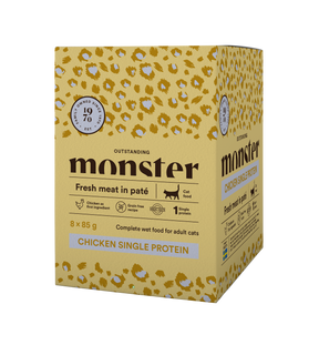Monster Cat Pouches Adult Chicken kissalle 8 x 85 g