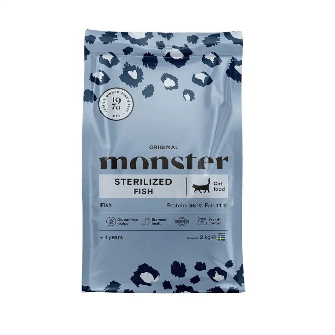 Monster Cat Original Sterilized Fish kissalle 2 kg