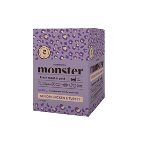 Monster Cat Pouches Senior Chicken-Turkey kissalle 8 x 85 g