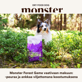 Monster Dog Grain Free Forest Game Venison-Duck koiralle 12 kg