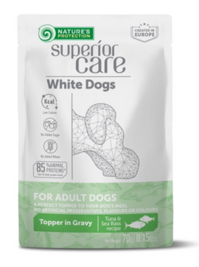 Nature's Protection Superior Care White Adult All Breed Tonnikala & Meriahven koiralle 24 x 70g