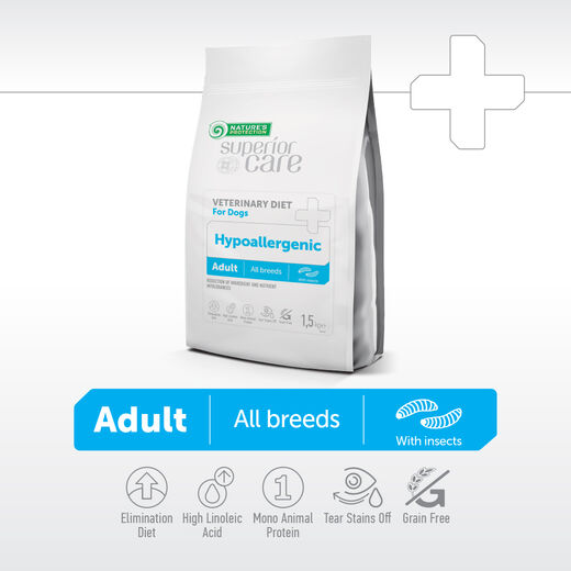 Nature's Protection Superior Care VET Hypoallergenic Hyönteinen koiralle 1,5 kg