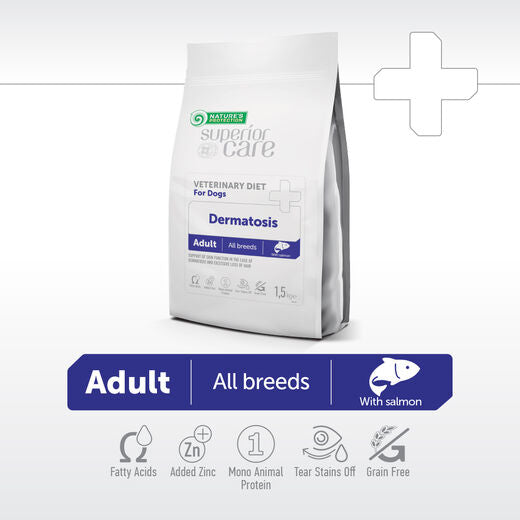Nature's Protection Superior Care VET Dermatosis Adult Lohi koiralle 10 kg