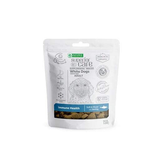 Nature's Protection Superior Care White Dogs Adult Viljaton herkku silli 150 g