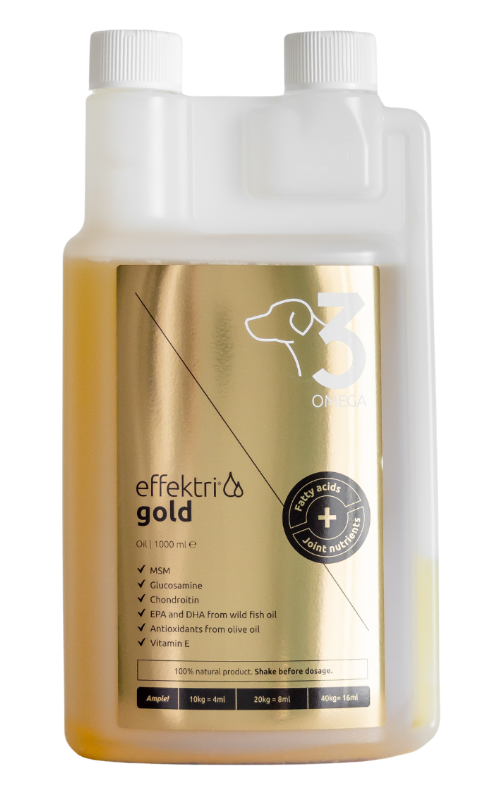 Effektri Gold Omega-3 koiralle 1000 ml