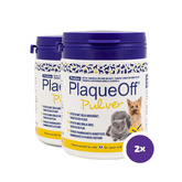 PlaqueOff jauhe koiralle 2 x 180 g TUPLAPAKKAUS