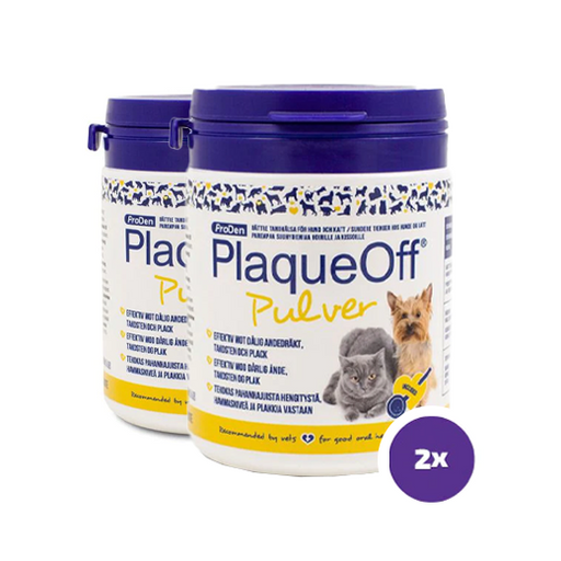 PlaqueOff jauhe koiralle 2 x 60 g TUPLAPAKKAUS