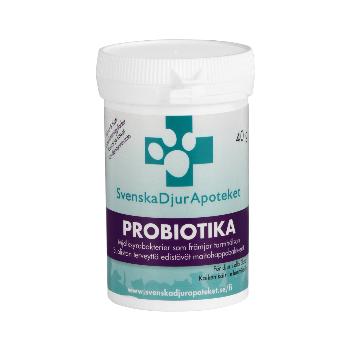 Svenska DjurApoteket Probiotika koiralle ja kissalle 40 g