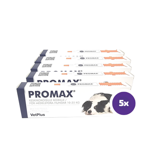 Promax Keskikokoisille koirille 10-25 kg 5 x 18 ml SÄÄSTÖPAKKAUS