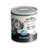 Riverwood Monoprotein Horse säilykepurkki koiralle 6 x 400 g
