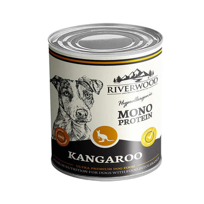 Riverwood Monoprotein Kangaroo säilykepurkki koiralle 6 x 400 g