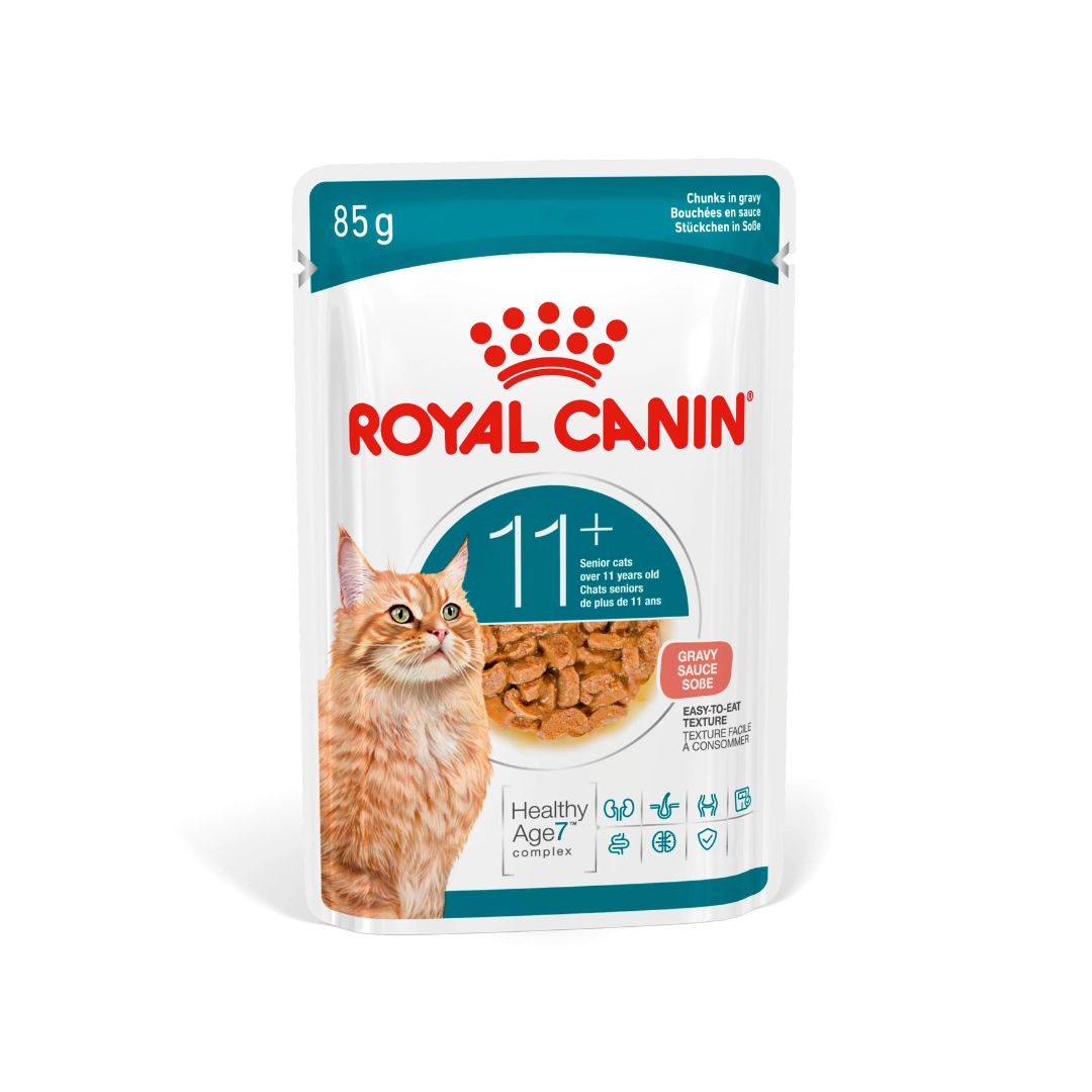 Royal Canin Ageing 11+ paloja kastikkeessa kissan märkäruoka 12 x 85 g