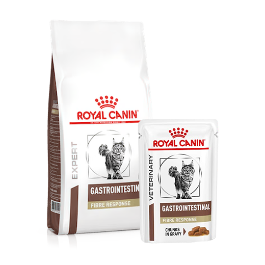 Royal Canin Gastrointestinal Fibre Response kissalle yhdistelmä 2 kg + 12 x 85 g