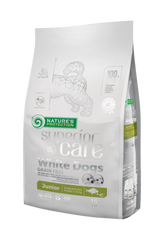 Nature's Protection Superior Care White Dogs Junior Small & Mini vaaleat kalat koiralle 10 kg RIKKOONTUNUT